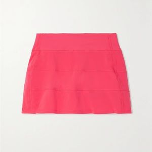 NWT Lululemon Pace Rival MR Skirt Lip Gloss Long Size 2